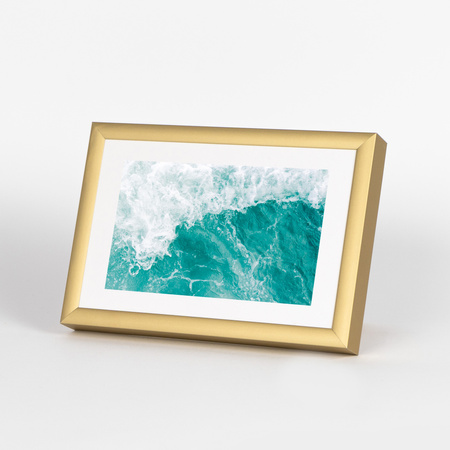 Pakiet 5 szt. złotych ramek aluminowych na zdjęcia ROYALL 10x15 cm