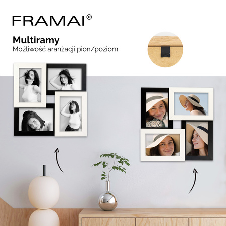 Multirama MULTI HEN 1 2 ramka na zdjęcia Multirama na cztery zdjęcia