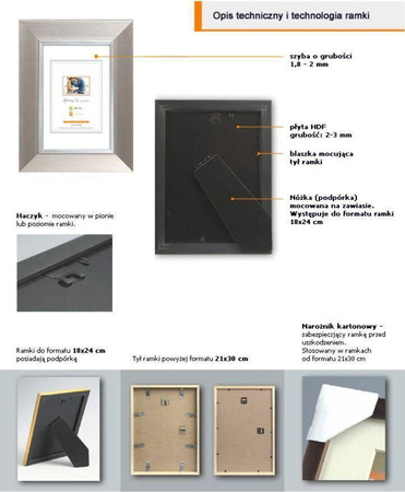 Ramka z tworzywa na zdjęcia MIX E 3 10x15 cm