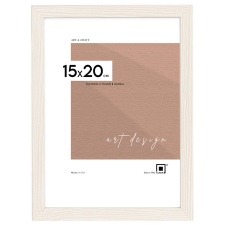 Beżowo-biała ramka na zdjęcia FDM M5 15x20 cm