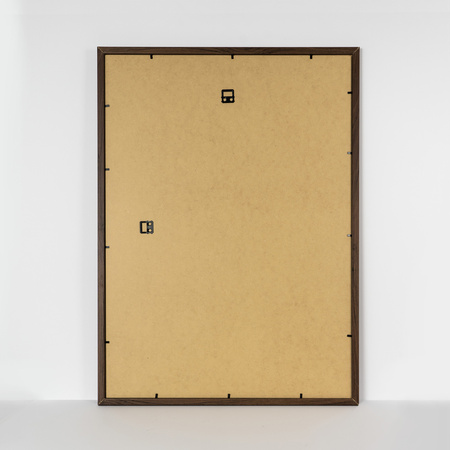 Brązowa ramka na zdjęcia HEN PASS 4 50x70 cm z passe partout (40x60 cm)