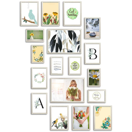 Zestaw srebrnych ramek galeria S GF0006