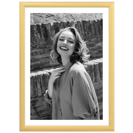 Pakiet 5 szt. złotych ramek aluminowych na zdjęcia ROYALL 15x20 cm