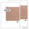 Pakiet 2 szt. białych ramek na zdjęcia FDM 1 - 50x70 cm