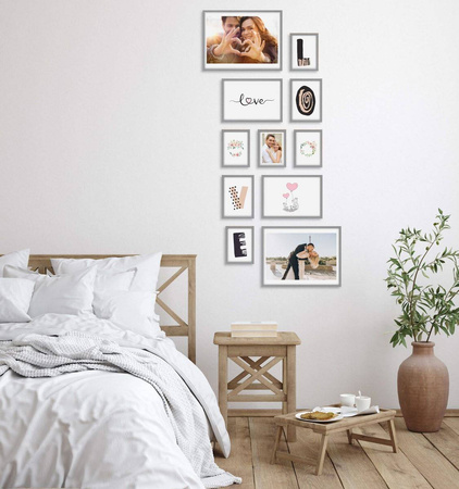 Zestaw szarych ramek galeria Pinia 05 GF0005