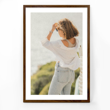 Brązowa ramka na zdjęcia HEN 4 40x60 cm