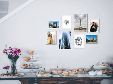 Zestaw białych ramek galeria PRESTO 1 GF0007