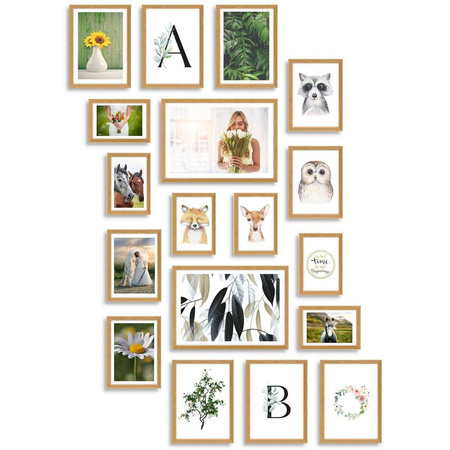 Zestaw ramek w kolorze dębowym Pinia 00 GF0006