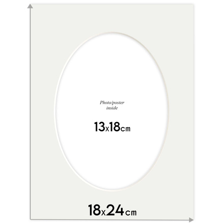 Passe partout 18x24 (13x18) OWAL ZIELONY MINT