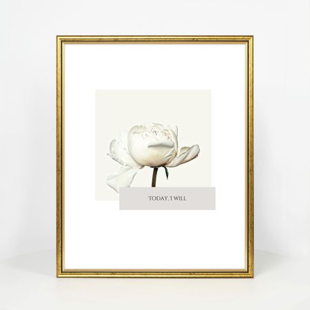 Ramka drewniana złota na zdjęcia DRI CL Z 40x50 cm