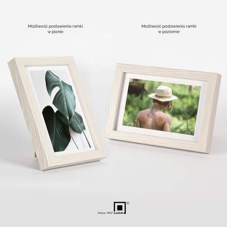 Pakiet 5 szt. beżowo-białych ramek na zdjęcia FDM M5 10x15 cm