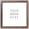Ciemnobrązowa ramka drewniana DRWA 44 10x10 cm