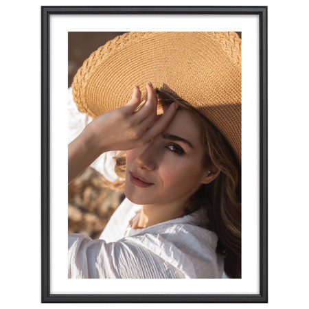 Czarna ramka drewniana DRWA 2 40x50 cm