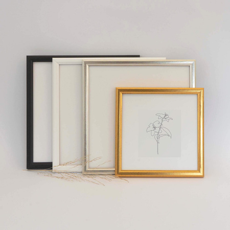 Biała ramka drewniana na zdjęcia DRWA 1 10x10 cm