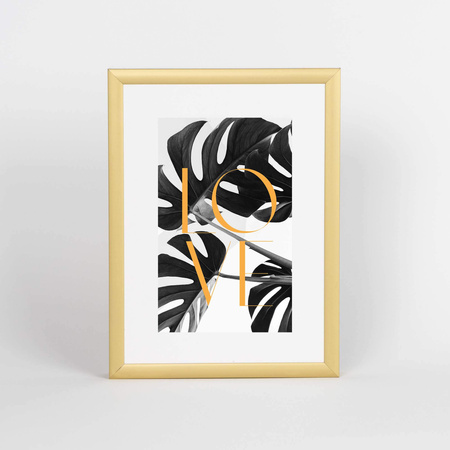 Złota ramka aluminiowa QAL 13x18 cm