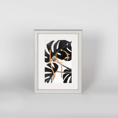 Srebrna ramka drewniana na zdjęcia PINIA S 13x18 cm