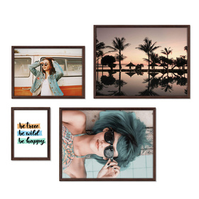 Zestaw brązowych ramek galeria 44 GF0008