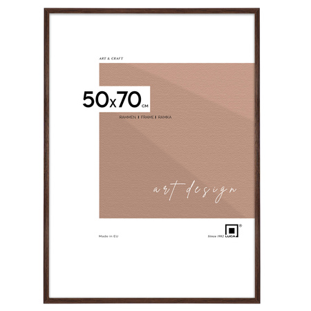 Zestaw 2 brązowych ramek na zdjęcia FDM 6 w rozmiarze 50x70 cm