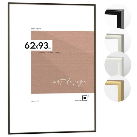 Czarna ramka aluminiowa na zdjęcia Royall 62x93 cm