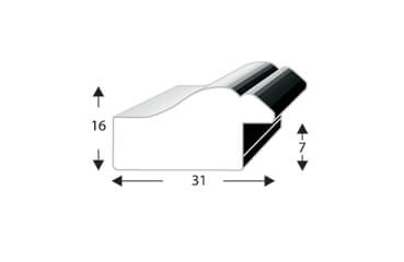 Ramka drewniana na zdjęcia DRL N S 50x70 cm