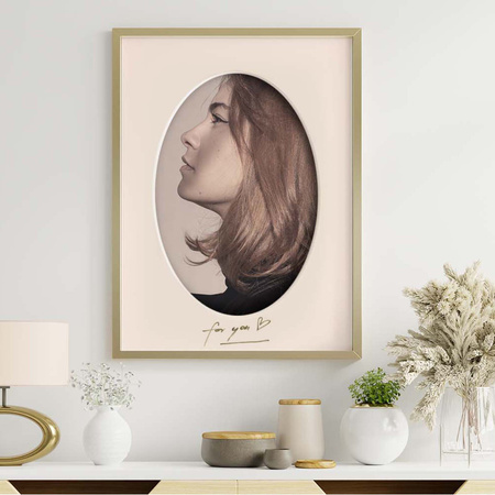 Passe partout 10x15 (6x9) OWAL BIAŁY CHALK