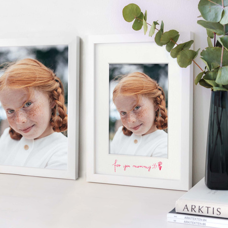 Pakiet 5 szt. Passe Partout 9x13 (5x7) BIAŁY SNOW WHITE