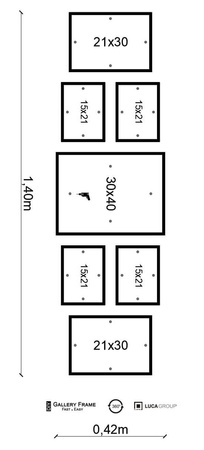 Zestaw ramek PINIA 2 GF0017 - galeria ramek na 7 zdjęć