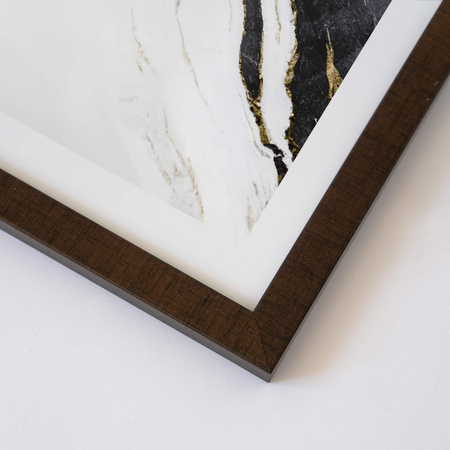 Brązowa ramka z tworzywa FOR 15x21 cm