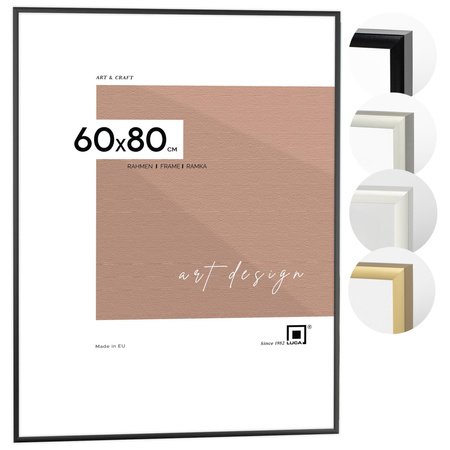 Czarna ramka aluminiowa na zdjęcia Royall 60x80 cm