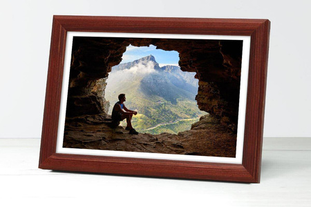 Ramka drewniana na zdjęcia mahoniowa DRWA 5 5x7 cm