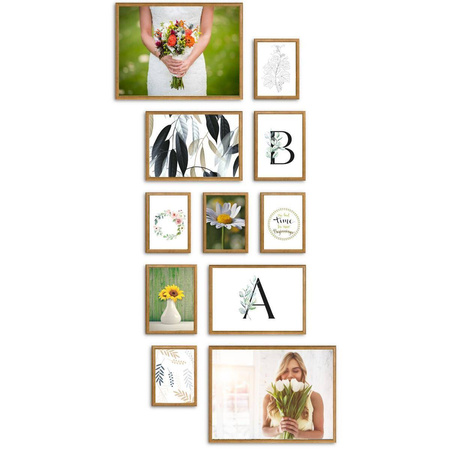 Zestaw naturalnych ramek galeria PRESTO 3 GF0005