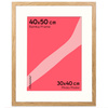 Brązowa ramka na zdjęcia HEN PASS 01 40x50 cm z passe partout (30x40)