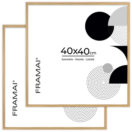 Ramka na zdjęcia 40x40 cm w dębowym kolorze FDM 02