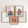 Pakiet 5 szt. ramek drewnianych na zdjęcia kolor dąb DRWA 3 21x30 cm