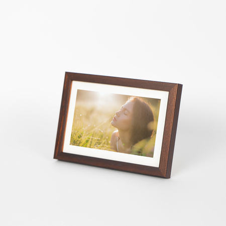 Brązowa ramka drewniana PINIA 3 10x15 cm