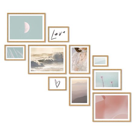 Zestaw ramek PINIA 00 GF0033 L - galeria ramek na 10 zdjęć