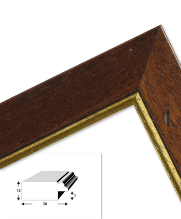 Ramka drewniana na zdjęcia DRZK 4Z 28x35 cm