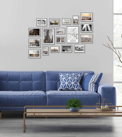 Zestaw szarych ramek galeria Pinia 05 GF0006