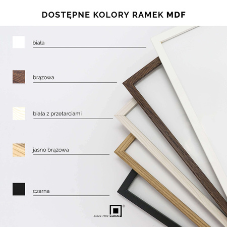 Zestaw 2 brązowych ramek na zdjęcia FDM 6 w rozmiarze 50x70 cm