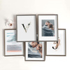 Pakiet 5 szt. srebrnych ramek drewnianych na zdjęcia DRWA FS 21x30 cm