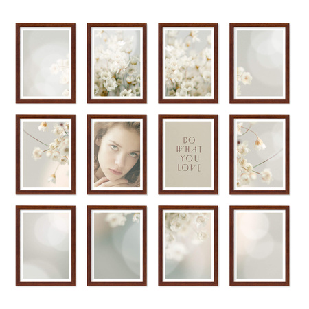 Zestaw ramek PINIA 3 GF0018 - galeria ramek na 12 zdjęć