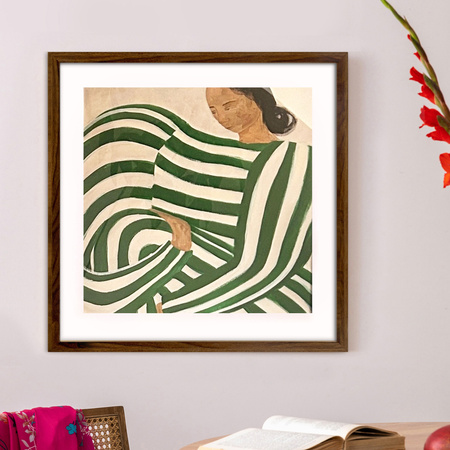 Brązowa ramka na zdjęcia HEN 4 50x50 cm