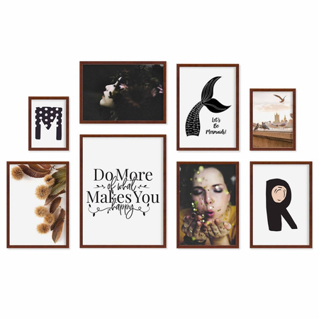 Zestaw brązowych ramek galeria Pinia 3 GF0009