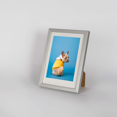 Srebrna ramka drewniana na zdjęcia PINIA S 13x18 cm