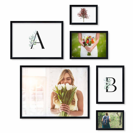 Zestaw czarnych ramek galeria 2 GF0010