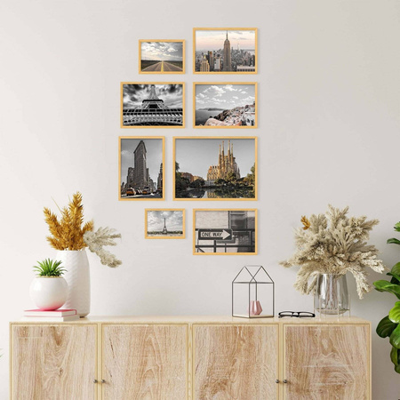 Zestaw naturalnych ramek galeria 0 GF0009