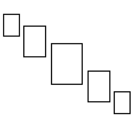 Zestaw ramek PINIA 1 GF0031 L- galeria ramek na 5 zdjęć