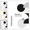Biała ramka aluminiowa QAL 30x40 cm