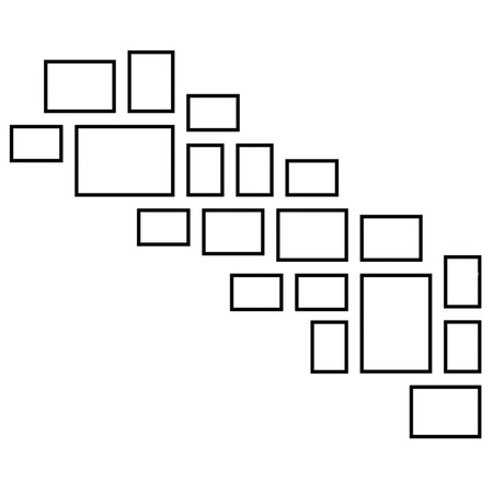 Zestaw ramek PINIA 00 GF0036 L- galeria ramek na 19 zdjęć