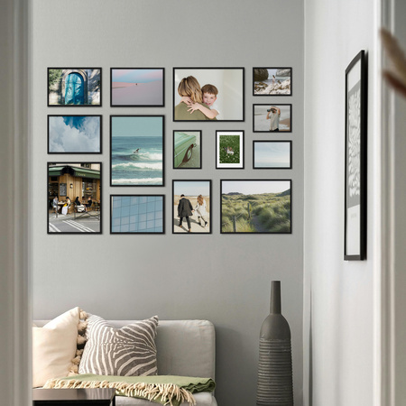 Zestaw czarnych ramek galeria Pinia 2 GF0001